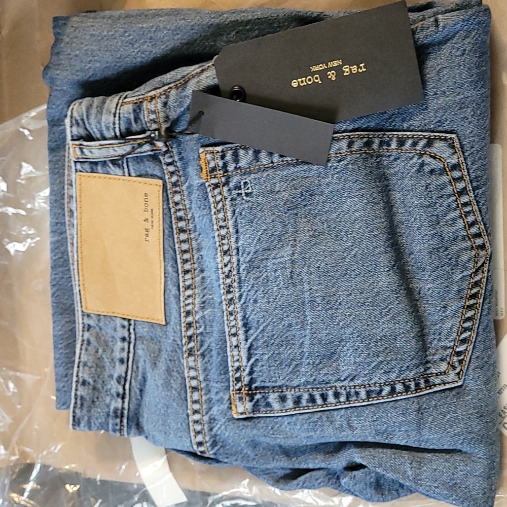 Rag & Bone Logan Low Rise Wide Leg Jean Size 27